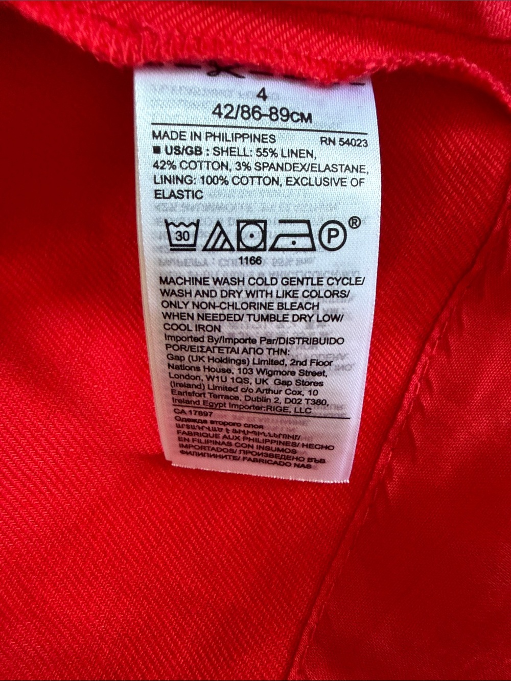 Banana Republic Red Square-Neck Tie-Waist Midi Dress - Picture 10 of 10